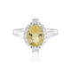 Bague en argent et Béryl jaune (Adela Silber)