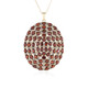 Collier en argent et Grenat du Mozambique