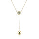 Collier en or et Diamant vert SI2