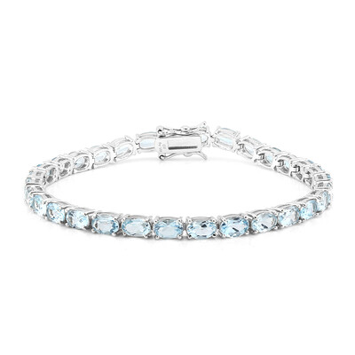 Bracelet en argent et Topaze bleu ciel