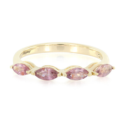 Bague en or et Saphir Padparadscha non chauffé