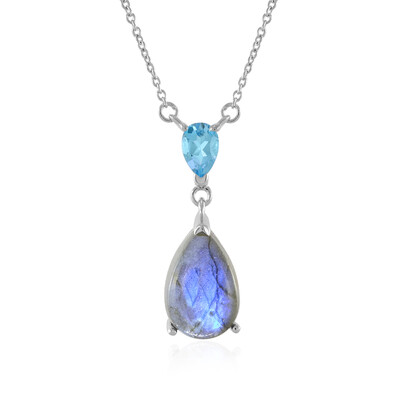Collier en argent et Labradorite