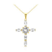 Collier en argent et Topaze blanche