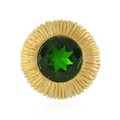 Pendentif en argent et Diopside de Russie (MONOSONO COLLECTION)