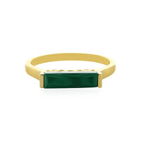 Bague pour homme en argent et Malachite