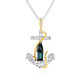 Collier en argent et Indicolite (Gems en Vogue)