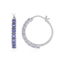 Boucles d'oreilles en argent et Tanzanite