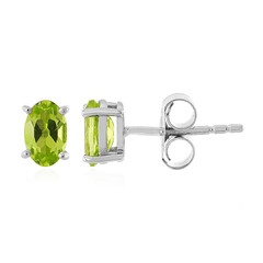 Boucles d'oreilles en argent et Péridot du Jilin