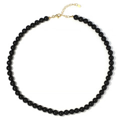 Collier en argent et Tourmaline noire