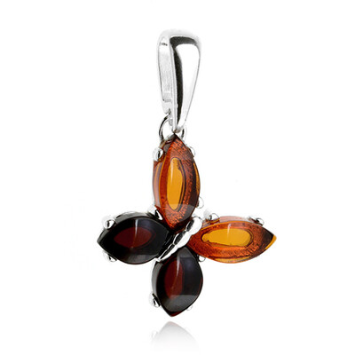 Pendentif en argent et Ambre baltique (dagen)