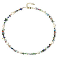 Collier en argent et Perle blanche de culture d'eau douce (Riya)