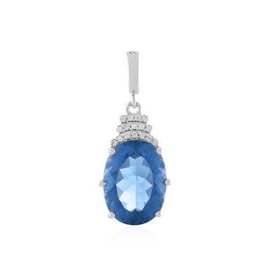Pendentif en argent et Fluorite à couleur changeante