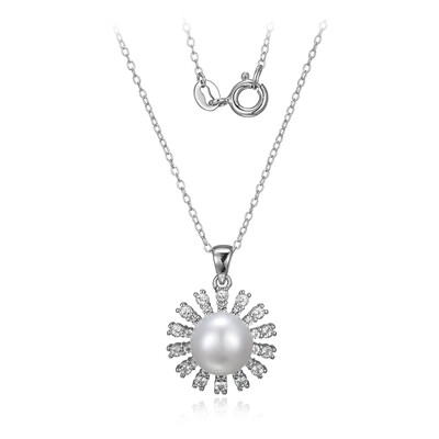 Collier en argent et Perle de culture d'eau douce