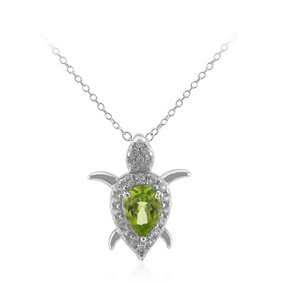 Collier en argent et Péridot de Birmanie