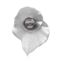 Pendentif en argent et Perle de culture de Tahiti
