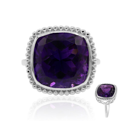 Bague en argent et Améthyste du Maroc