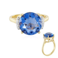 Bague en argent et Fluorite à couleur changeante