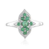 Bague en argent et Emeraude de Zambie