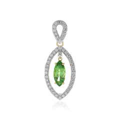 Pendentif en or et Grenat vert menthe de Merelani (SUHANA)
