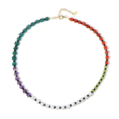 Collier en argent et Agate blanche