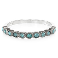 Bague en argent et Diamant fantaisie
