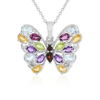 Collier en argent et Améthyste de Zambie