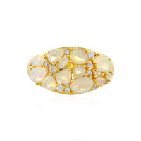 Bague en argent et Opale Welo
