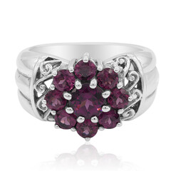 Bague en argent et Grenat Rhodolite