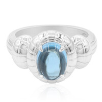 Bague en argent et Topaze bleu Suisse (Remy Rotenier)