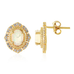 Boucles d'oreilles en argent et Opale Welo