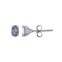 Boucles d'oreilles en argent et Topaze Mystique