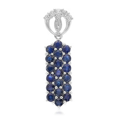 Pendentif en argent et Saphir bleu