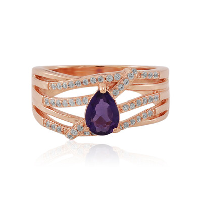 Bague en argent et Améthyste de Zambie