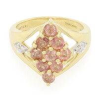 Bague en or et Saphir Padparadscha non chauffé (AMAYANI)