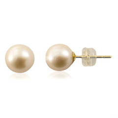 Boucles d'oreilles en or et Perle de culture d'eau douce