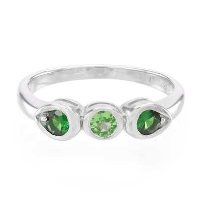 Bague en argent et Grenat Tsavorite