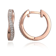 Boucles d'oreilles en argent et Topaze blanche