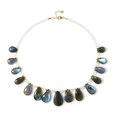 Collier en argent et Labradorite (Adela Silber)
