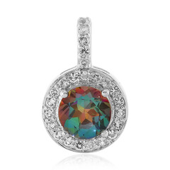 Pendentif en argent et Quartz aurores boréales