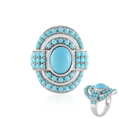 Bague en argent et Turquoise Sleeping Beauty