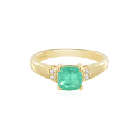 Bague en argent et Emeraude de Russie