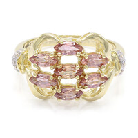 Bague en or et Saphir Padparadscha non chauffé (AMAYANI)