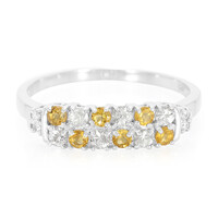 Bague en argent et Citrine