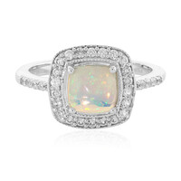 Bague en argent et Opale Welo