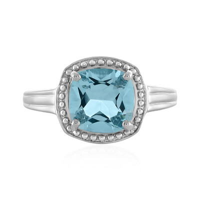 Bague en argent et Topaze bleu ciel