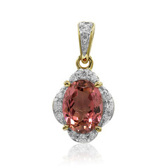 Pendentif en or et Tourmaline rose (Adela Gold)