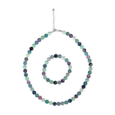 Parure en argent et Fluorite