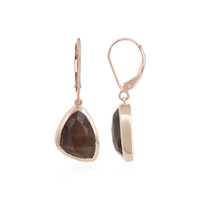 Boucles d'oreilles en or et Saphir marron (KM by Juwelo)