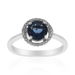 Bague en argent et Fluorite à couleur changeante