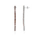 Boucles d'oreilles en argent et Grenat du Mozambique